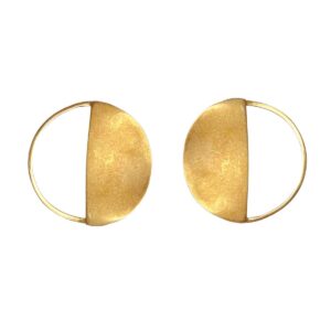 brincos meia lua dourado